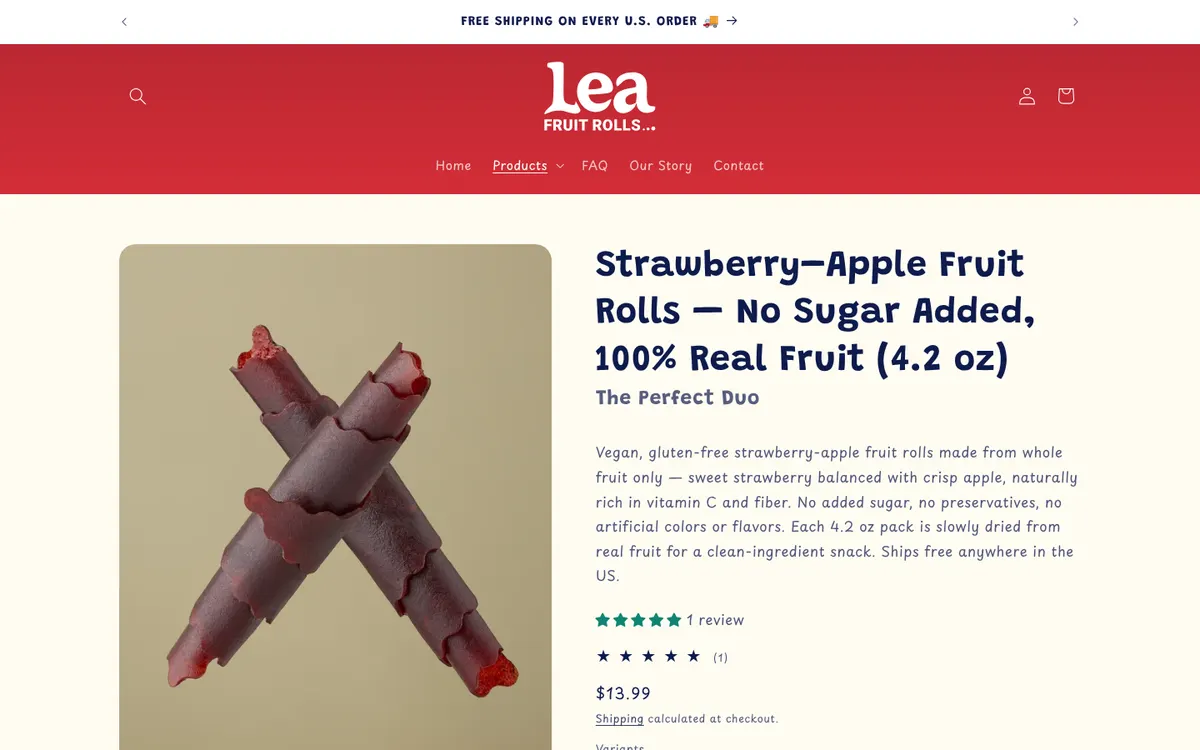 A product page built to sell.
