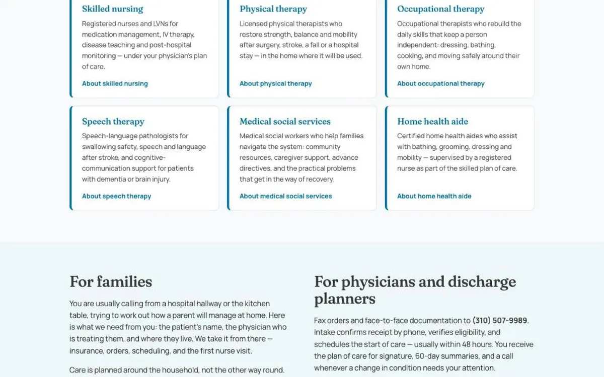 Clear paths for families and for physicians.