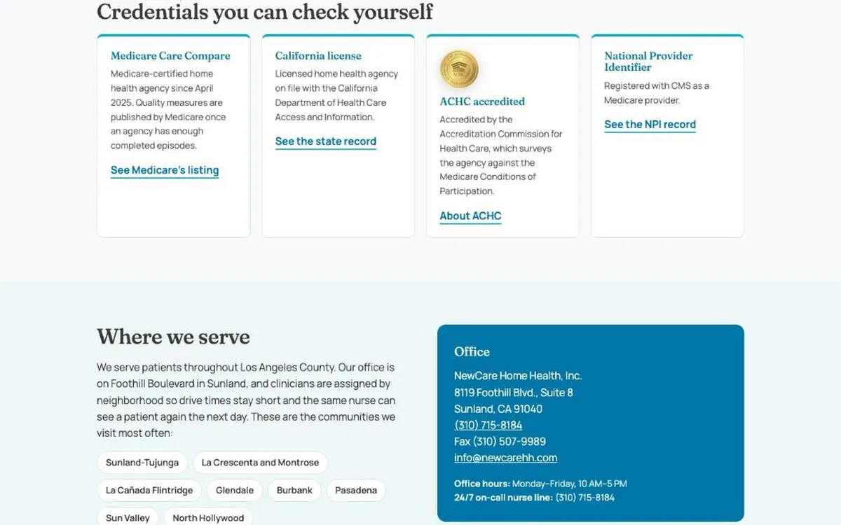 Credentials visitors can verify themselves.